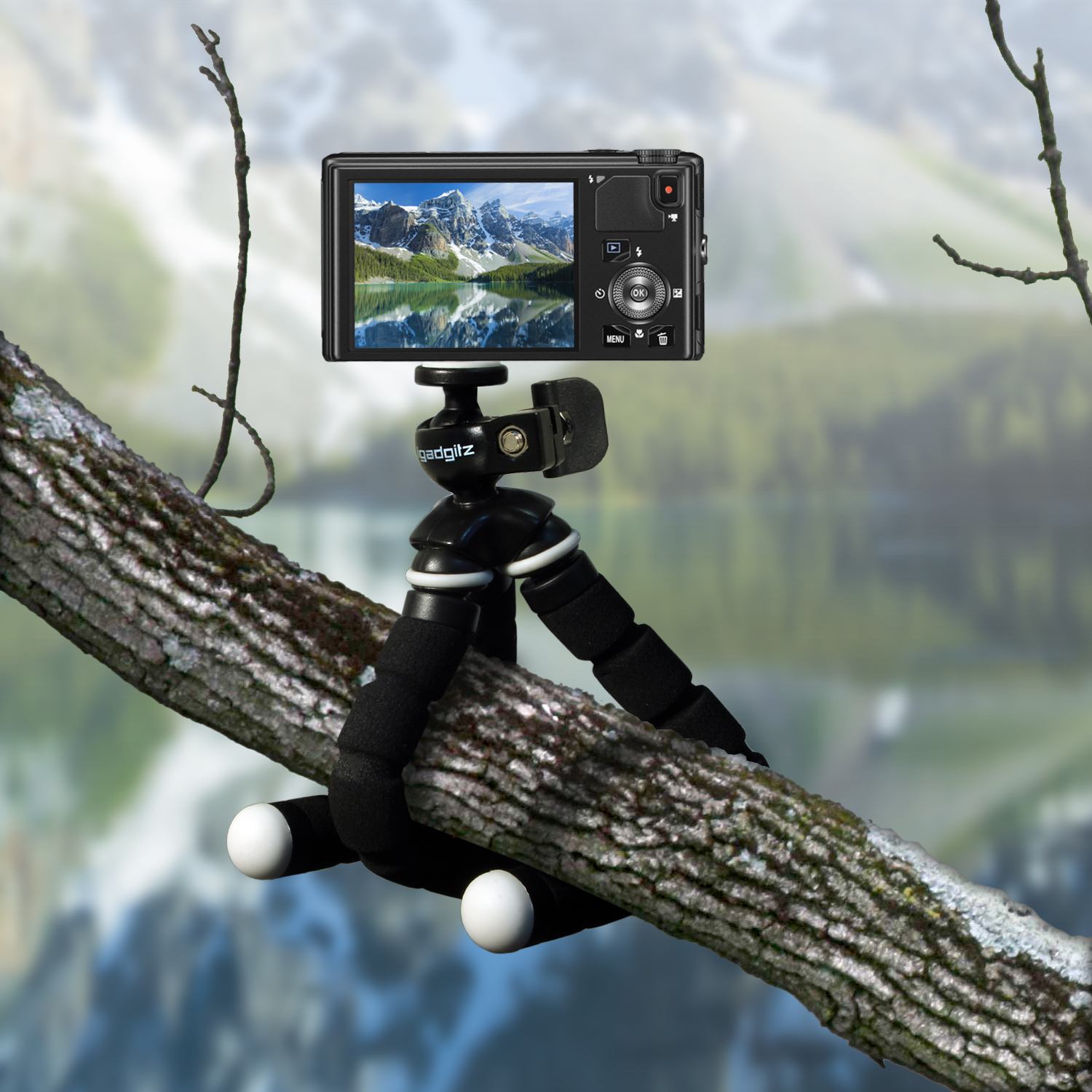 Igadgitz Lightweight Small Universal Flexible Foam Mini Tripod For